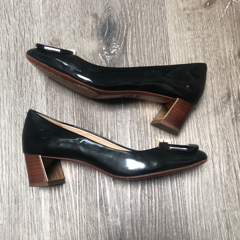 TORY BURCH T-Ring 50 Pumps Soft Patent Calf Leather - Picture 4 of 11